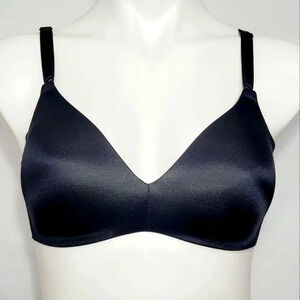 34B Warner's 1056 No Side Effects Wire Free Bra Black